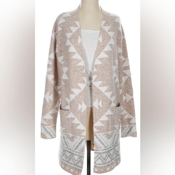 missthingsaz Sweaters - Frye Boho Southwest Aztec Native Knit Cottage Farm Chore Barn Cardigan Sweater